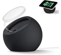 Charging Stand Compatible With Mag Safe Premium Silicone Charger Wireless Charging Station For Ip 15,14,13,12 Series [Charger Not Included] (Black)