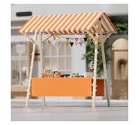 Chariot à auvent pliable robuste - Support portable avec roues pour crème glacée, collations et présentoirs de fleurs lors d'événements