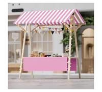 Chariot à auvent pliable robuste - Support portable avec roues pour crème glacée, collations et présentoirs de fleurs lors d'événements