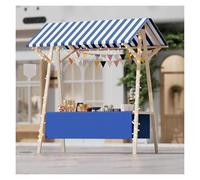 Chariot à auvent pliable robuste - Support portable avec roues pour crème glacée, collations et présentoirs de fleurs lors d'événements