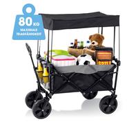 Chariot à benne basculante EASYmaxx chariot à main pliable avec toit plage ch...
