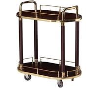 Chariot à boissons entièrement assemblé sur roulettes pour hôtel, club, bar, liqueur, dessert, thé, boissons à rouler pour fêtes, portable et élégant