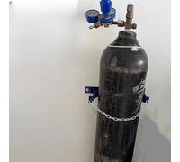 Chariot à Bouteilles de gaz en Acier avec roulettes, Support de Rangement pour Bouteilles de gaz, Chariot à oxygène médical Roulant en Aluminium pour intérieur et extérieur (Support Mural po