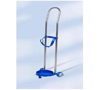 Chariot à bouteilles de gaz en acier inoxydable avec roulettes, chariot polyvalent for hôpitaux et cliniques(Height 70cm/27.6")