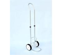 Chariot à bouteilles d'oxygène portable avec poignée réglable, chariot à bouteilles d'oxygène roulant avec cadre de support(Diameter 125mm)