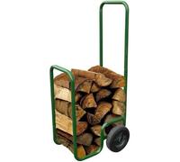 Chariot à bûches - Toolland - Acier - Vert - Roues pleines - Charge 100 kg