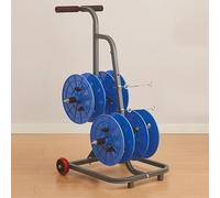 Chariot à Câbles à Essieux Multiples, Support de Bobine de Fil électrique d'Électricien Professionnel, Dérouleur de Fil de Distributeur de Câble Robuste, Enrouleur De Fil De Bobine De Câble