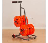 Chariot à Câbles à Essieux Multiples, Support de Bobine de Fil électrique d'Électricien Professionnel, Dérouleur de Fil de Distributeur de Câble Robuste, Enrouleur De Fil De Bobine De Câble