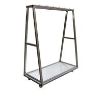 CHARIOT A CARCASSES INOX 1 NIVEAU DE BARRE-L2G