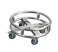 Chariot à casseroles robuste avec roulettes - Support mobile pour seaux à lait et seaux de rangement - Chariot de cuisine durable pour un transport facile