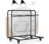 Chariot à chaises pliable Chariot à chaises - 5 tables/14 chaises - charge max. 180kg - chariot à chaises pliables pour manifestations et conférences