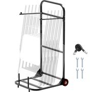 Chariot à chaises VEVOR, support de chaises pliable, capacité de charge de 45 kg, chariot à chaises robuste pour suspendre 10 chaises, chariot de rangement de chaises en métal