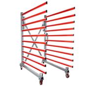 Chariot a cremaillere mobile extensible pour panneaux Holzmann taw140