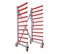 Chariot a cremaillere mobile extensible pour panneaux Holzmann taw76