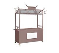 Chariot à dessert avec auvent pour nourriture de rue, événements et vente sur le marché