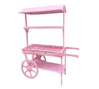 Chariot à dessert portable pour fêtes de mariage et événements en plein air, montage facile et support décoratif