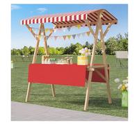 Chariot à dessert vintage surdimensionné avec étagère pour nappes et présentoirs, stand de nourriture pour fêtes