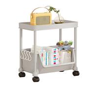 Chariot à Dossiers Roulant,Chariot Utilitaire à Roues pour Sol | Bibliothèque Roulante pour Salle de Classe,pour Maison Salle de Bain Bureau École Documents DVD Ordinateur Portable Cuisine