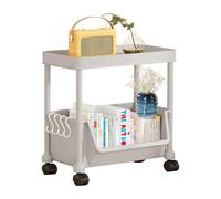 Chariot à Dossiers Roulant de Rangement Multiniveaux pour Cosmétiques | Support Roulant De Rangement Pour Bureau pour Intérieur Maison Bureau École Cuisine Livres Cosmétiques Salle d'Étude Documen