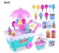 Chariot À Glace En Plastique Pour Enfants, Jouet De Supermarché, Simulation De Sucettes Glacées, Jouets Éducatifs