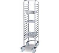 Chariot à Glissières avec 17 Niveaux pour Bacs GN 1/1 - Pujadas - Inox G