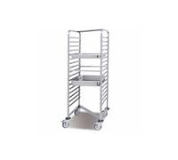 Chariot à Glissières Emboîtable 17 Niveaux pour Bacs GN 2/1 - - Inox
