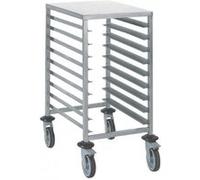 Chariot à glissières euronorme 600x400mm 9 niveaux Tournus - Inox G