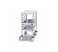 Chariot à Glissières pour Transport de Plateaux GN 2/1 - 7 Niveaux - Pujadas - Inox