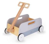 Chariot à jouets - MAMABRUM - Remorque à tirer - Bois - Multifonctionnel - Blanc