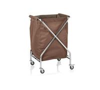 Chariot à Linge Chrome avec 4 Roulettes 61 x 61 x 98,5 cm