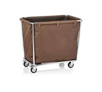 Chariot à Linge Chrome avec 4 Roulettes 95 x 58 x 84 cm