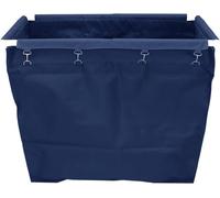 Chariot à Linge Commercial avec Roues, Grand Chariot à Linge De 10 Boisseaux, Panier à Linge Commercial en Acier Inoxydable Robuste avec Sac à Linge Amovible, Blue, 1*Cloth Bag