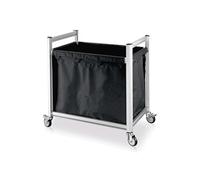 Chariot à Linge en Aluminium avec 4 Roulettes 94 x 65 x 105 cm