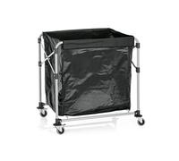 Chariot à Linge en Fer avec 4 Roulettes 89,5 x 66 x 86 cm