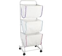 Chariot à linge - WENKO - Escala - 3 compartiments - Capacité 99L - Métal - Polyester