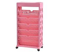 Chariot à Livres Mobile à roulettes - Chariot à Livres Roulant à 6 Niveaux pour Bureau, dortoir, Salle de Classe - Solution de Rangement Mobile pour Une Organisation et Une accessibilité fac