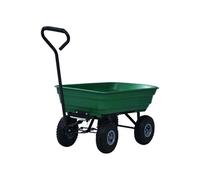 vidaXL Chariot à main de jardin 300 kg 75 L Vert