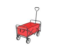 vidaXL Chariot à main pliable en acier – Rouge