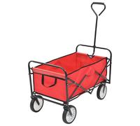 Chariot à Main Pliable Acier Jardinage Remorque Transport Extérieur vidaXL
