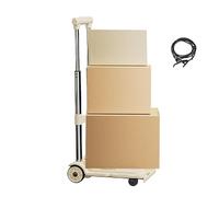 Chariot à Main Pliable avec Plate-Forme roulante de 43 x 23 cm, Ajustement Polyvalent pour Les espaces étroits, Hauteur réglable, en de PP avec facilité, Plate-Forme Ronde