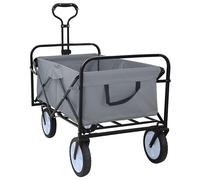 vidaXL Chariot à Main Pliable Rouge 94 x 53 x 99 cm Tissu Oxford