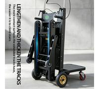 Chariot à main renforcé avec roues - Équipement de manutention de marchandises ; Fournitures pour entrepôt et montée d'escaliers red