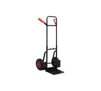 vidaXL Chariot à main télescopique 200 kg Noir et rouge Noir G