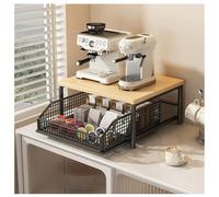 Chariot à micro-ondes avec tiroir coulissant et étagère de rangement pour cuisine et bureau