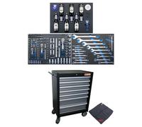 Chariot À Outils 7 Tiroirs Complet Avec 263 Outils - Code BGS4104 FBG