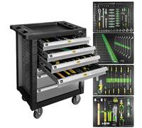 Chariot à outils 7 tiroirs Gris - 53661