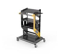 Chariot à Outils à roulettes à 3 Niveaux, capacité de 150 kg, Chariot Utilitaire Robuste, Organiseur d'outils de Service Automobile, Chariot à Outils de Service Commercial Industriel pour mécanicien