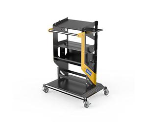 Chariot à Outils à roulettes à 3 Niveaux, capacité de 150 kg, Chariot Utilitaire Robuste, Organiseur d'outils de Service Automobile, Chariot à Outils de Service Commercial Industriel pour mécanicien