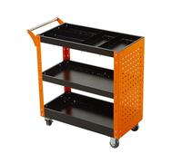 Chariot à outils de réparation automobile à 3 niveaux avec poignée pour garage et entrepôt (style 3)