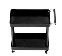 Chariot à outils, organisateurs d'outils compatibles en métal avec roues pour accessoires RC pour garage d'atelier pour 1/8 1/10 1/12 1/1(le noir)